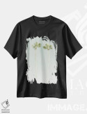 تیشرت مشکی طرح دار – تیشرت طبیعت ,نخل های وینتیج اثر ملانی ویولا immage.ir
