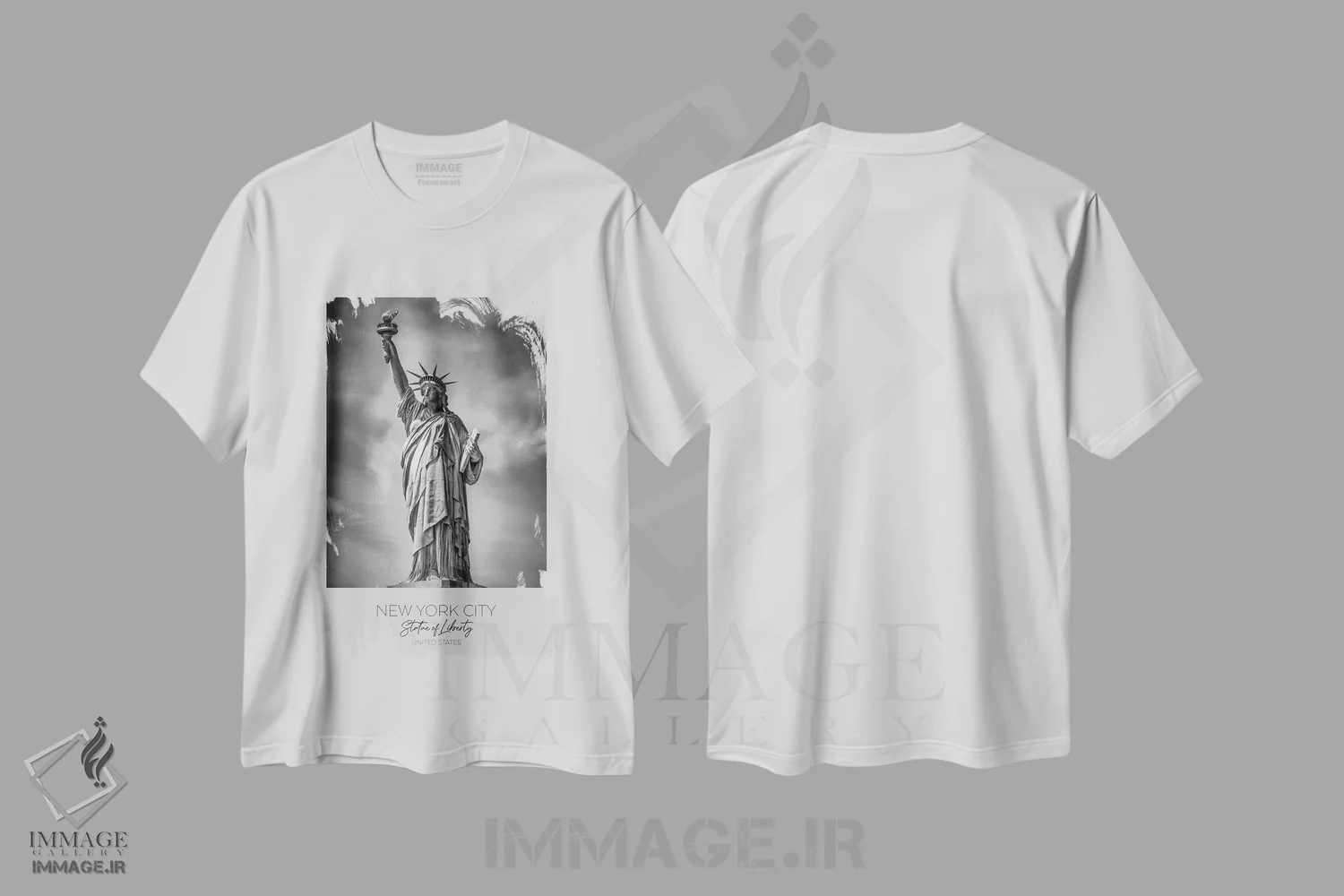 تیشرت سفید طرح دار – تیشرت نمادین ,در کانون توجه: مجسمه آزادی نیویورک اثر ملانی ویولا immage.ir