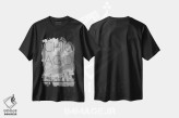 تیشرت مشکی طرح دار – تیشرت شهری ,متن و نمای آسمان خراش های شیکاگو اثر ملانی ویولا فروشگاه ایماژ