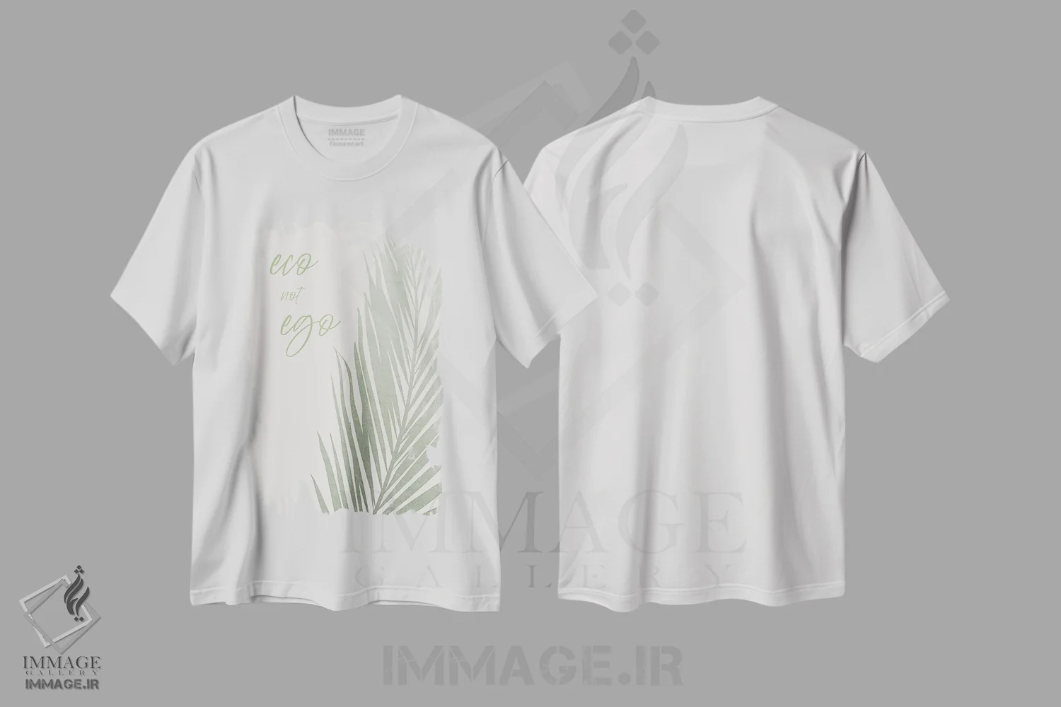 تیشرت سفید طرح دار – تیشرت الهام بخش ,اکو نه اِگو اثر ملانی ویولا فروشگاه ایماژ