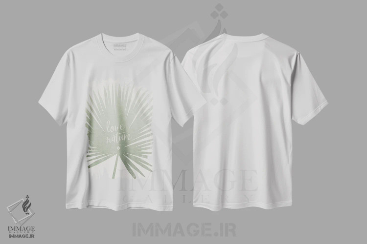 تیشرت سفید طرح دار – تیشرت طبیعت دوست ,طبیعت را دوست بدار اثر ملانی ویولا فروشگاه ایماژ