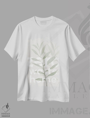 تیشرت سفید طرح دار – تیشرت طبیعت ,خانه بدون زباله اثر ملانی ویولا فروشگاه ایماژ