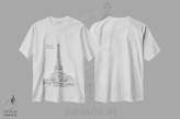 تیشرت سفید طرح دار – تیشرت عکاسی ,مرا به پاریس ببر اثر ملانی ویولا immage.ir