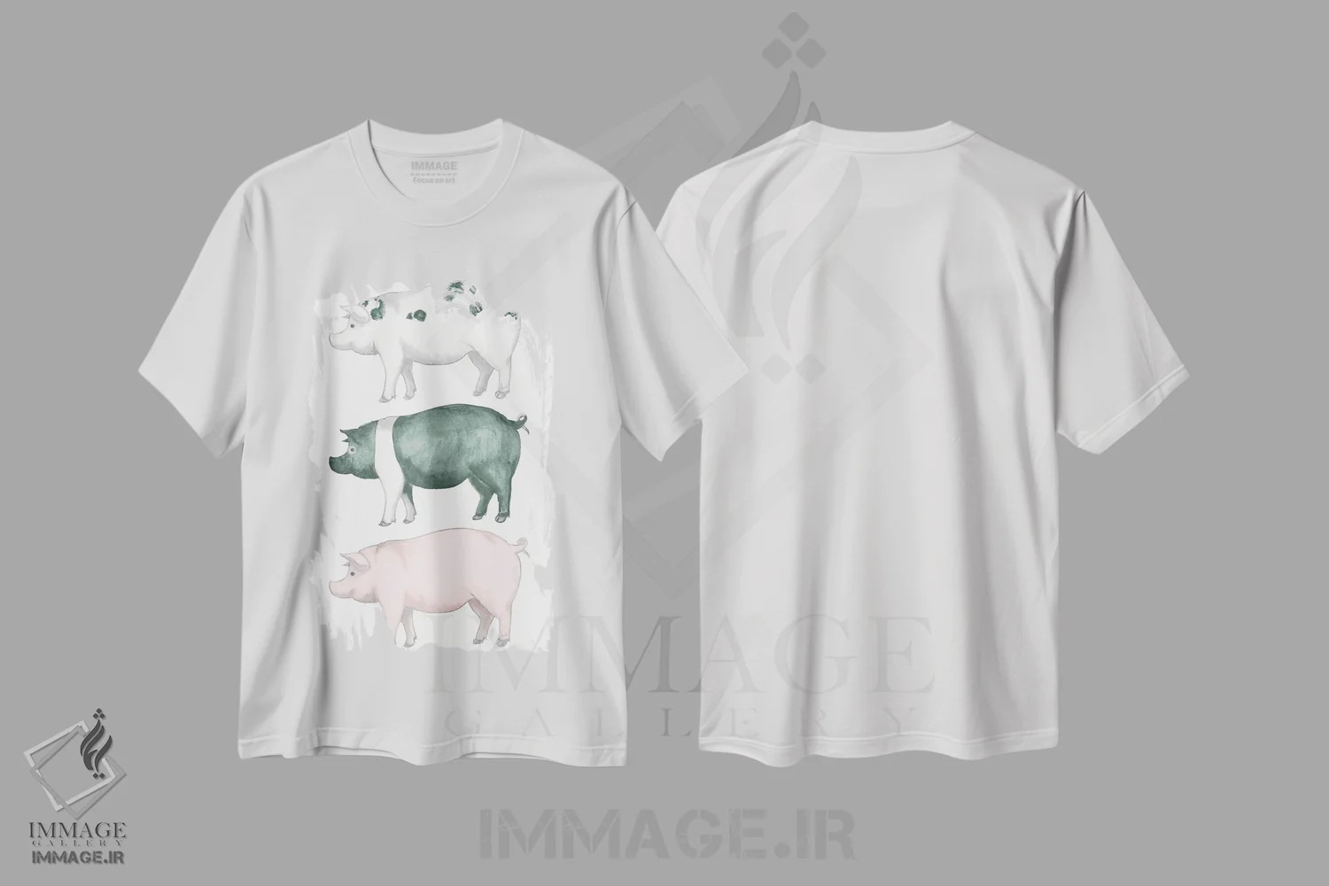 تیشرت سفید طرح دار – تیشرت فانتزی ,ست پیگی ویگی اثر اندی متز immage.ir