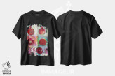 تیشرت مشکی طرح دار – تیشرت طبیعت ,صلح و انار اثر میشل پالور فلدمن immage.ir