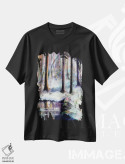 تیشرت مشکی طرح دار – تیشرت طبیعت ,آرامش اثر میشل پالور فلدمن فروشگاه ایماژ