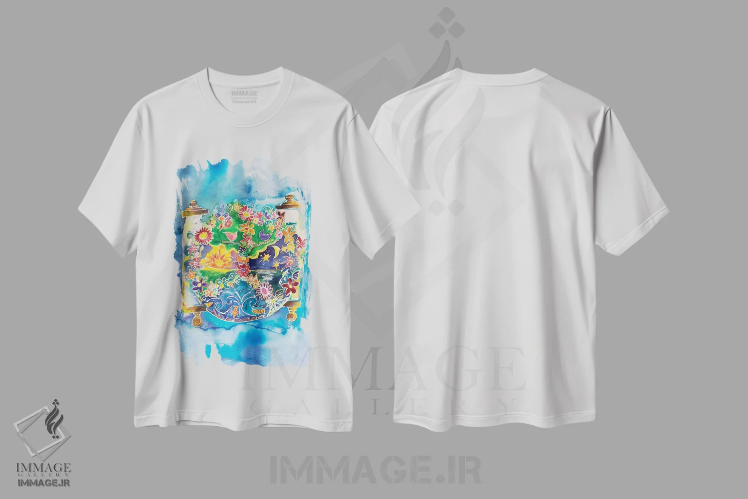 تیشرت سفید طرح دار – تیشرت معنوی ,تورات صلح اثر میشل پالور فلدمن فروشگاه ایماژ