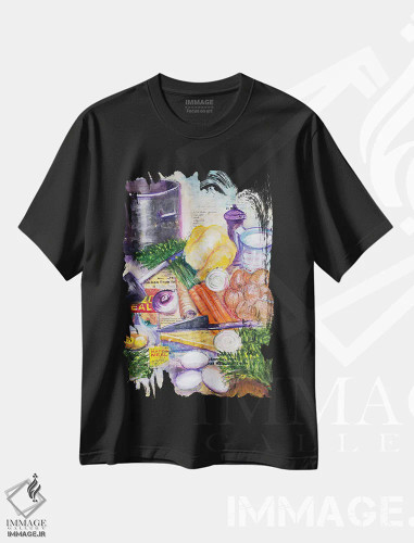 تیشرت مشکی طرح دار – تیشرت فانتزی ,سوپ مرغ اثر میشل پالور فلدمن فروشگاه ایماژ