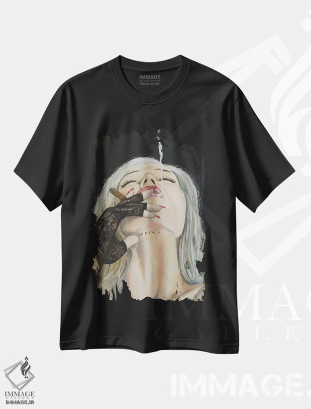 تیشرت مشکی طرح دار – تیشرت مد ,سوءتفاهم اثر مارک فاکس فروشگاه ایماژ