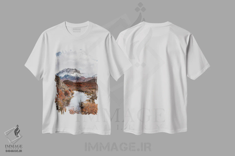تیشرت سفید طرح دار – تیشرت طبیعت ,پاییز پاتاگونیا بخش اثر ملیسا فایندلی فروشگاه ایماژ