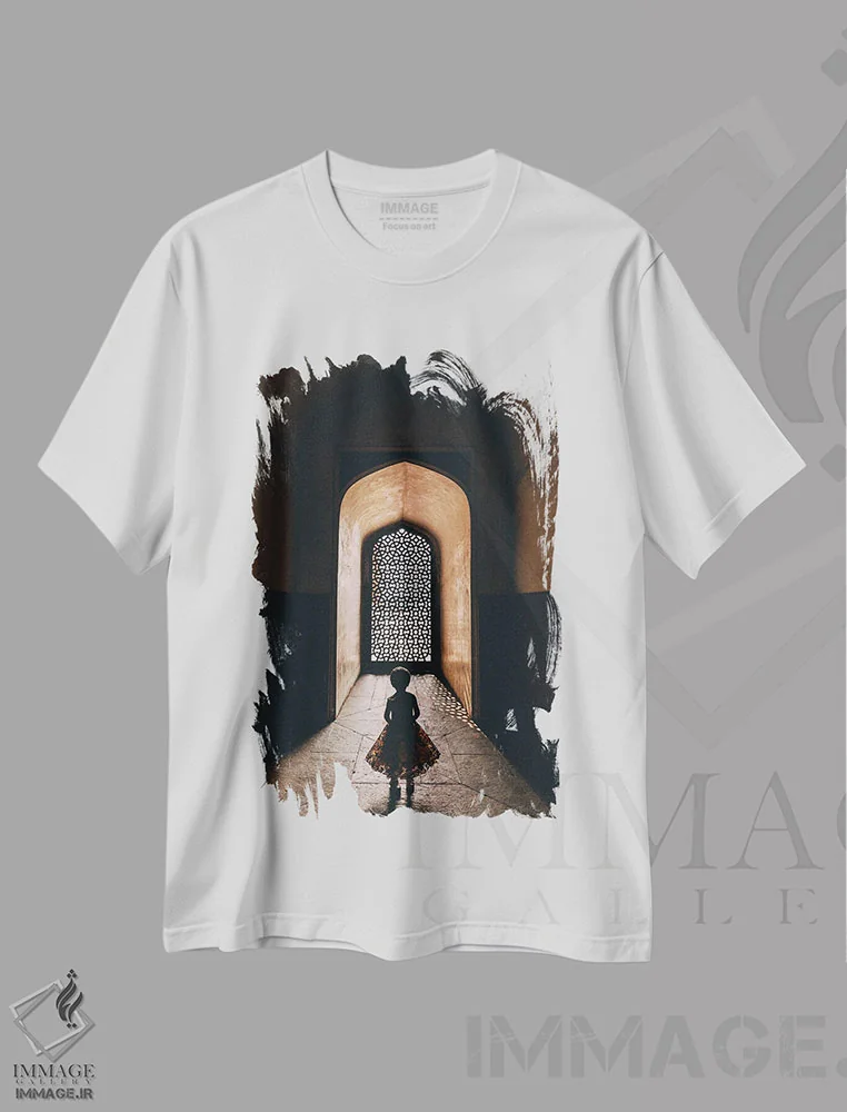 تیشرت سفید طرح دار – تیشرت عکاسی ,سایه ها در دهلی اثر ملیسا فایندلی immage.ir