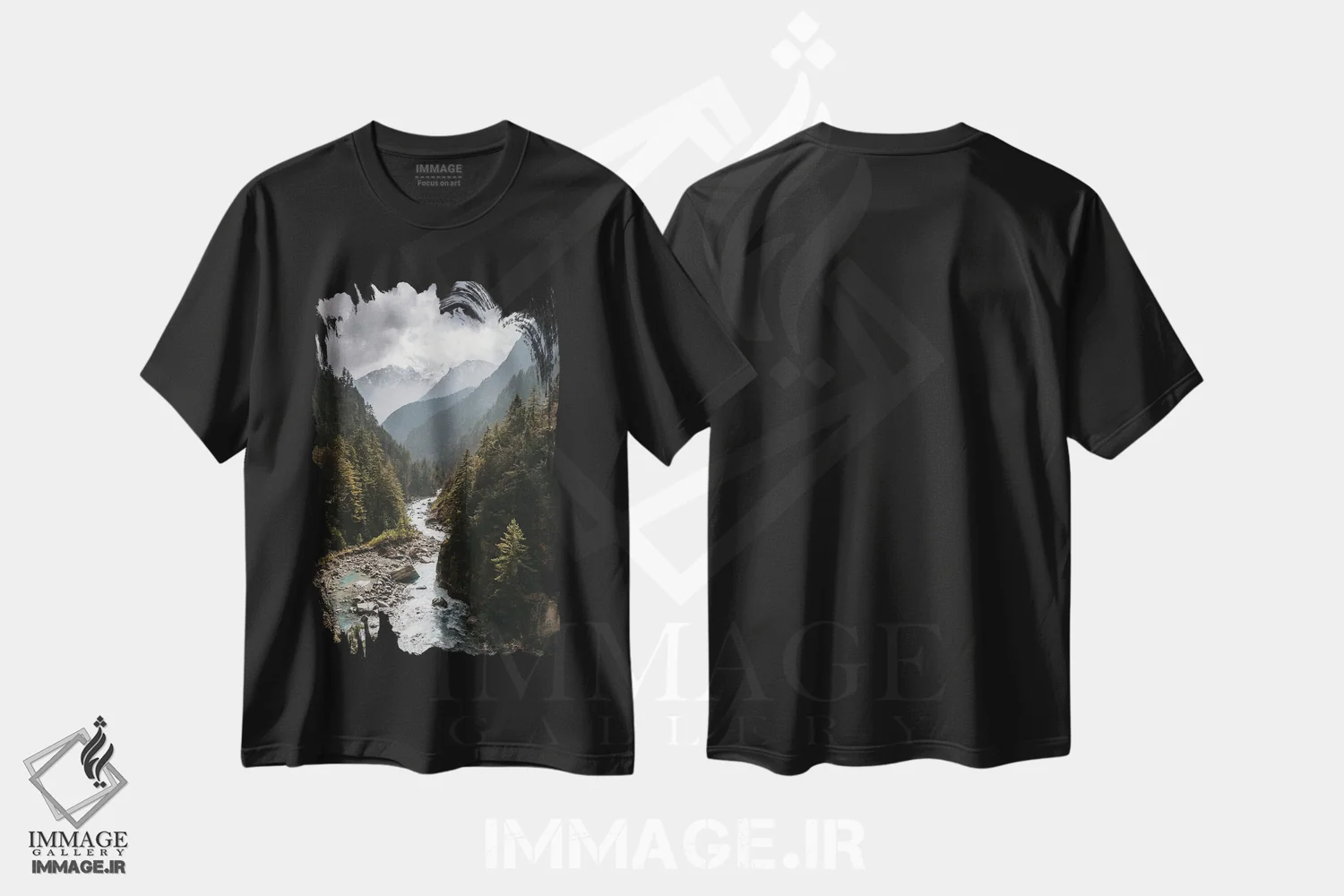 تیشرت مشکی طرح دار – تیشرت طبیعت گردی ,در اعماق هیمالیا آناپورنا بخش اثر ملیسا فایندلی immage.ir