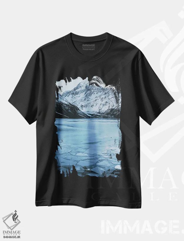 تیشرت مشکی طرح دار – تیشرت منظره ,آئوراکی کوک اثر ملیسا فایندلی فروشگاه ایماژ