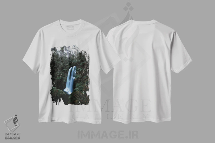 تیشرت سفید طرح دار – تیشرت طبیعت ,جنگل های استرالیا اثر ملیسا فایندلی immage.ir