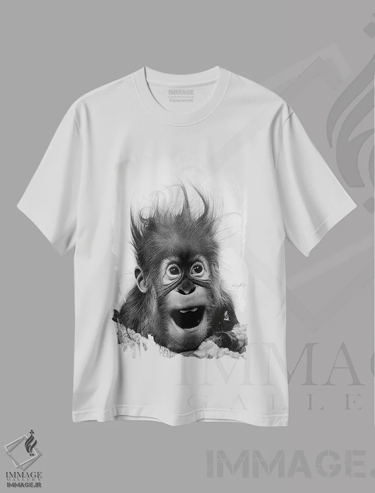 تیشرت سفید طرح دار – تیشرت حیوانات ,وحشت نکنید اثر میرو گرادینشاک فروشگاه ایماژ