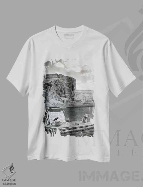 تیشرت سفید طرح دار – تیشرت طبیعت ,در گرند کنیون اثر میرو گرادینشاک فروشگاه ایماژ