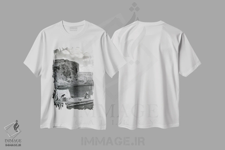 تیشرت سفید طرح دار – تیشرت طبیعت ,در گرند کنیون اثر میرو گرادینشاک فروشگاه ایماژ