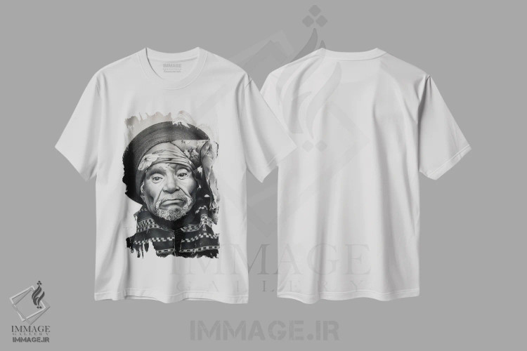 تیشرت سفید طرح دار – تیشرت پرتره ,مکزیک یک اثر میرو گرادینشاک immage.ir