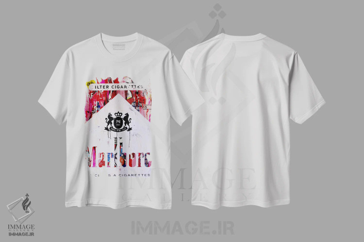 تیشرت سفید طرح دار – تیشرت پاپ آرت ,از زندگی لذت ببر اثر میشیل فولکرز فروشگاه ایماژ