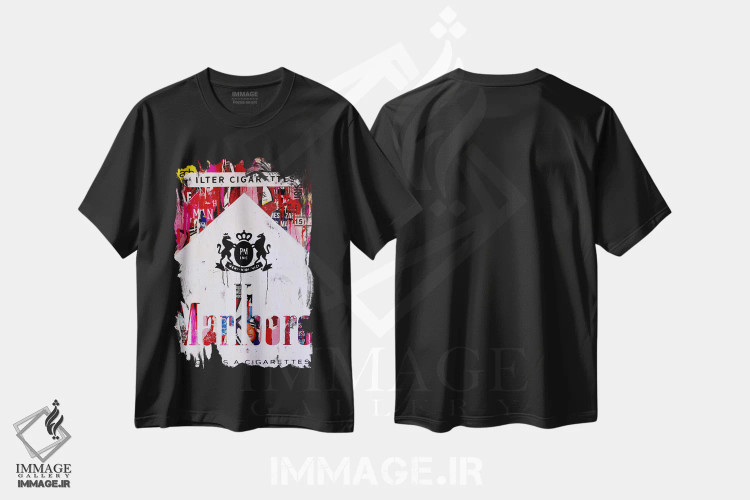 تیشرت مشکی طرح دار – تیشرت پاپ آرت ,از زندگی لذت ببر اثر میشیل فولکرز immage.ir