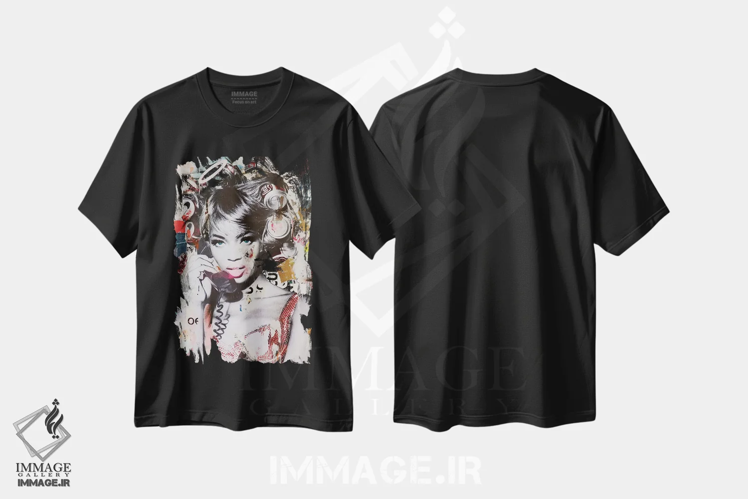 تیشرت مشکی طرح دار – تیشرت فشن ,نائومی اثر میشیل فولکرز فروشگاه ایماژ