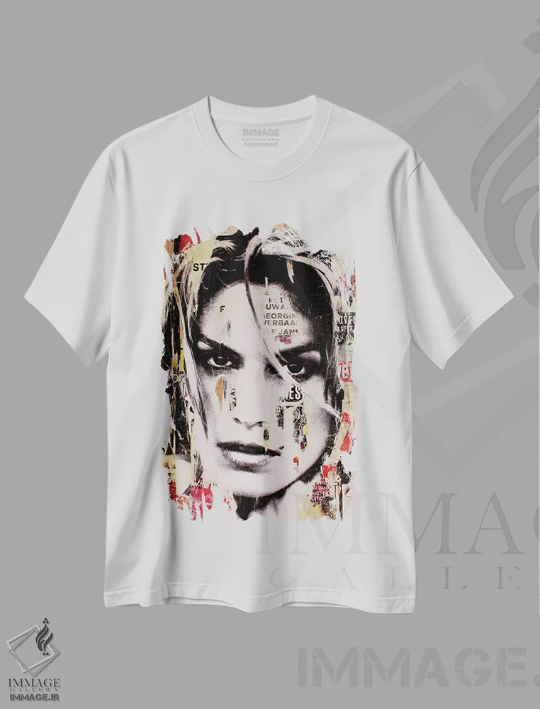 تیشرت سفید طرح دار – تیشرت فشن ,همه چیز را پشت سر بگذار اثر میشیل فولکرز immage.ir
