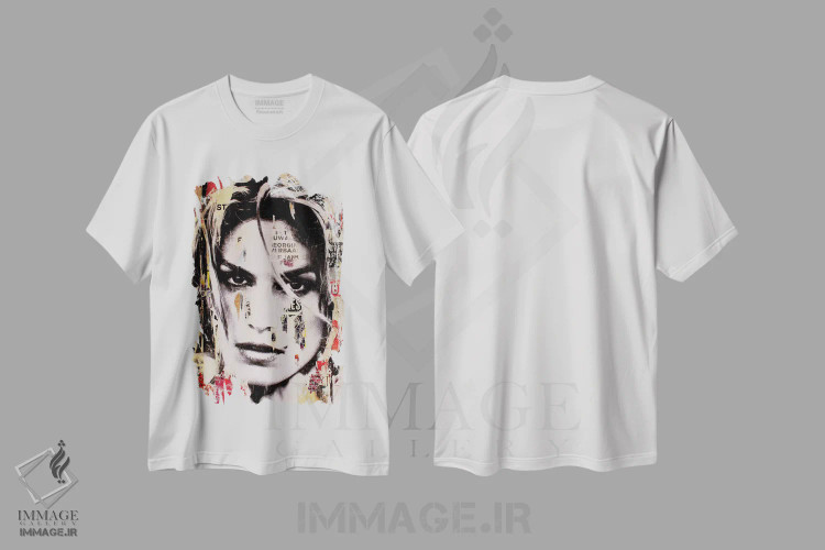 تیشرت سفید طرح دار – تیشرت فشن ,همه چیز را پشت سر بگذار اثر میشیل فولکرز immage.ir