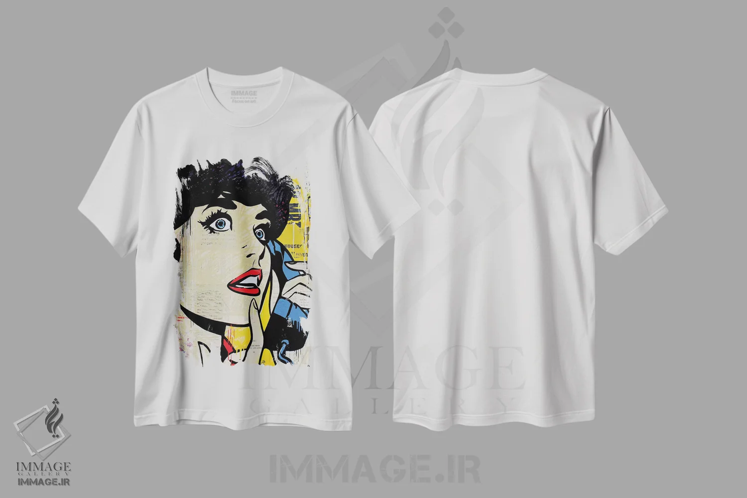 تیشرت سفید طرح دار – تیشرت رترو ,منو صدا نزن عزیزم اثر میشیل فولکرز immage.ir