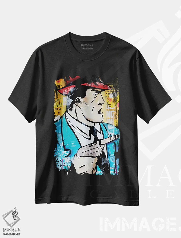 تیشرت مشکی طرح دار – تیشرت مردانه ,پسر بد، برای همیشه اثر میشیل فولکرز immage.ir