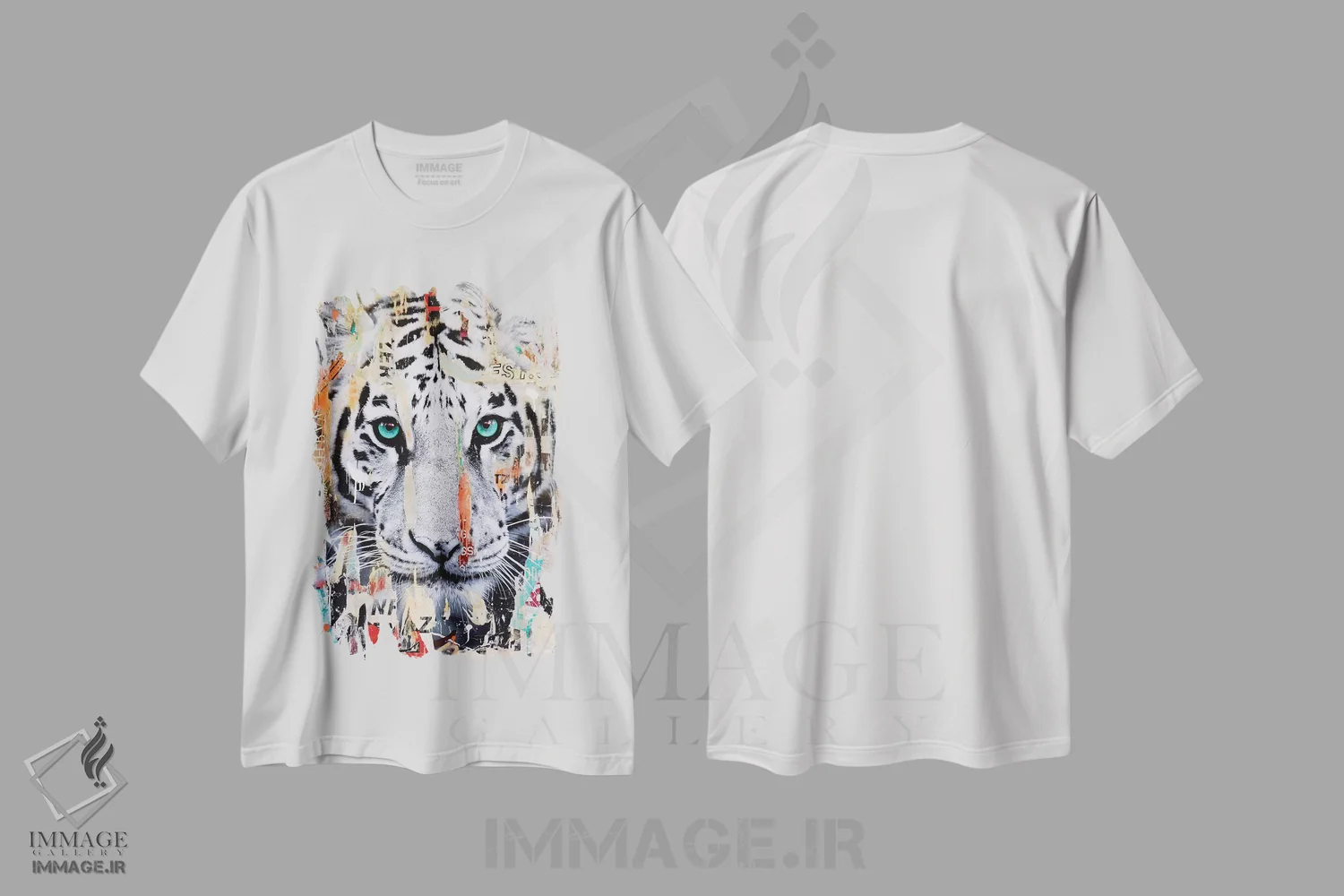 تیشرت سفید طرح دار – تیشرت حیوانات ,راحت اثر میشیل فولکرز immage.ir