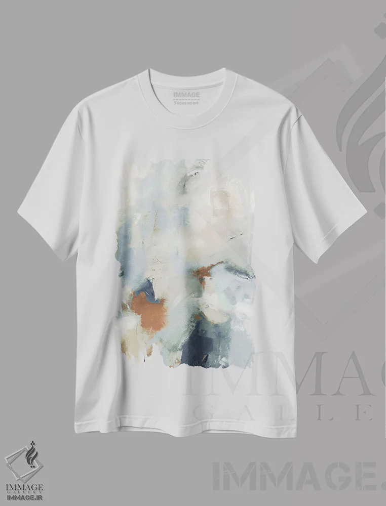 تیشرت سفید طرح دار – تیشرت هنری ,از همه چیز عبور کردن V30 اثر میشل گورت فروشگاه ایماژ