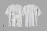 تیشرت سفید طرح دار – تیشرت گلدار ,ساکولنت های گلدار جنوب غربی I اثر نیچر مجیک فروشگاه ایماژ