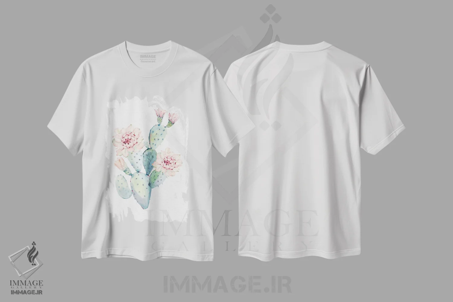 تیشرت سفید طرح دار – تیشرت طبیعت ,زیباترین کاکتوس اثر نیچر مجیک immage.ir
