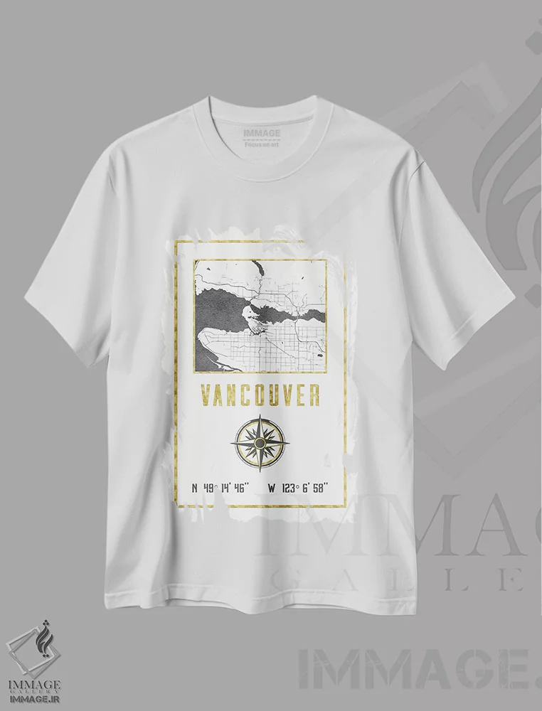 تیشرت سفید طرح دار – تیشرت طبیعت ,ونکوور، بریتیش کلمبیا، کانادا اثر نیچر مجیک فروشگاه ایماژ