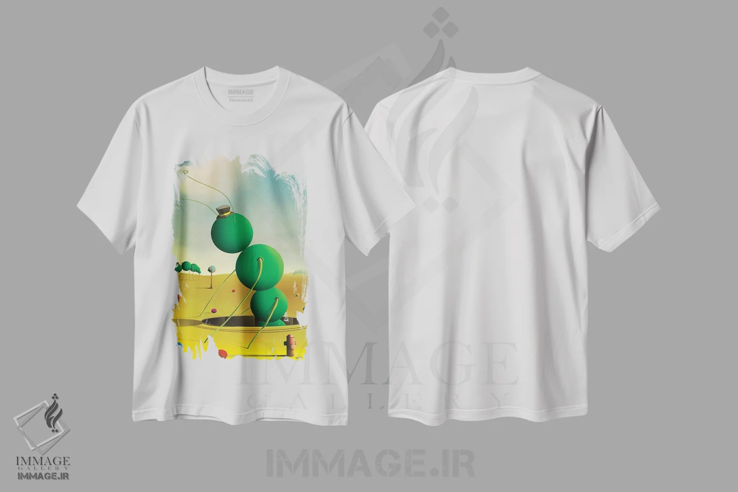 تیشرت سفید طرح دار – تیشرت حیوانات ,حشرات اثر مارسل کارام immage.ir