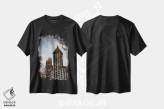 تیشرت مشکی طرح دار – تیشرت شهری ,بازتاب برج اسمیت سیاتل، واشنگتن اثر نیچر مجیک immage.ir
