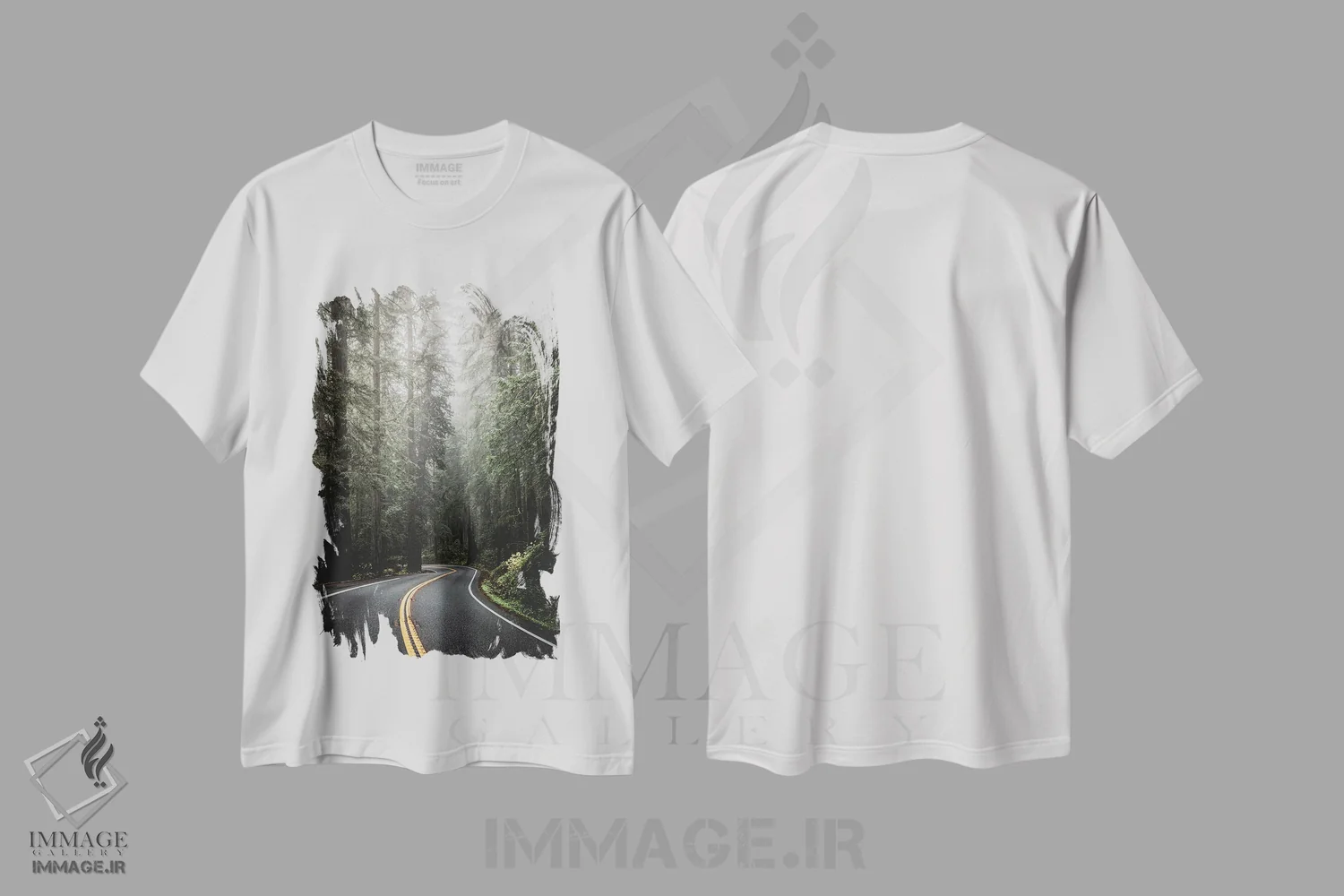 تیشرت سفید طرح دار – تیشرت طبیعت ,انقلاب جنگلی پارک ملی ردوود اثر نیچر مجیک فروشگاه ایماژ
