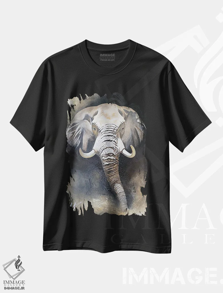 تیشرت مشکی طرح دار – تیشرت حیوانات ,سرزمین مادر اثر مایکل گلدزوایگ immage.ir