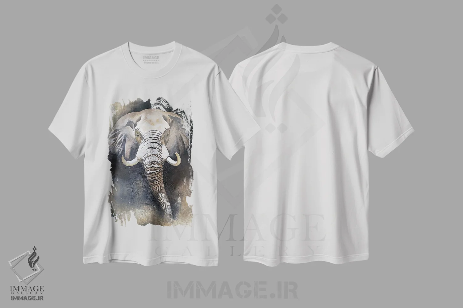 تیشرت سفید طرح دار – تیشرت حیوانات ,سرزمین مادر اثر مایکل گلدزوایگ فروشگاه ایماژ