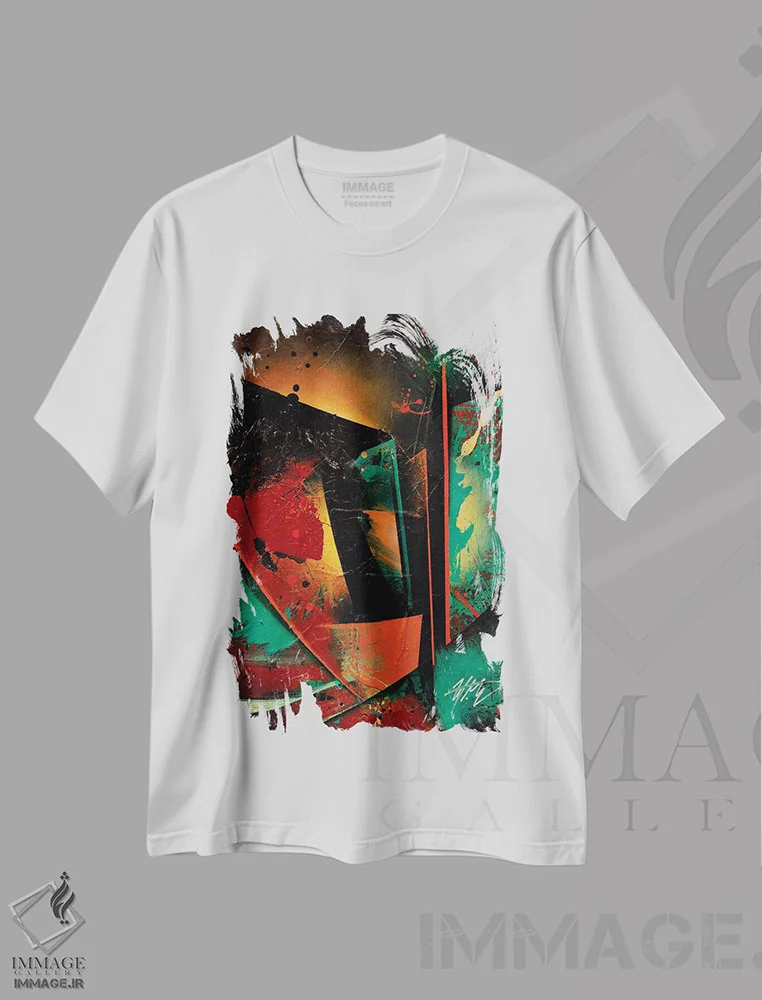 تیشرت سفید طرح دار – تیشرت اسپرت ,شور و هیجان اثر مایکل گلدزوایگ immage.ir