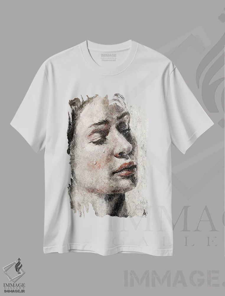 تیشرت سفید طرح دار – تیشرت طبیعت ,شیره توس اثر مارگاریتا ایوانوا immage.ir