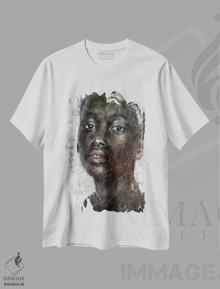 تیشرت سفید طرح دار – تیشرت طبیعت ,توس اثر مارگاریتا ایوانوا فروشگاه ایماژ