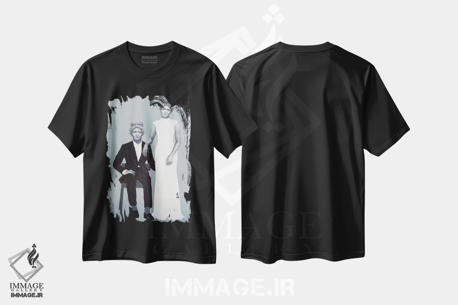 تیشرت مشکی طرح دار – تیشرت هنری ,چه کسی رئیس این خانه است اثر مارگاریتا ایوانوا immage.ir