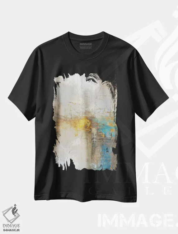 تیشرت مشکی طرح دار – تیشرت انتزاعی ,انتزاعی شهری دوم اثر کانر مک گوایر فروشگاه ایماژ