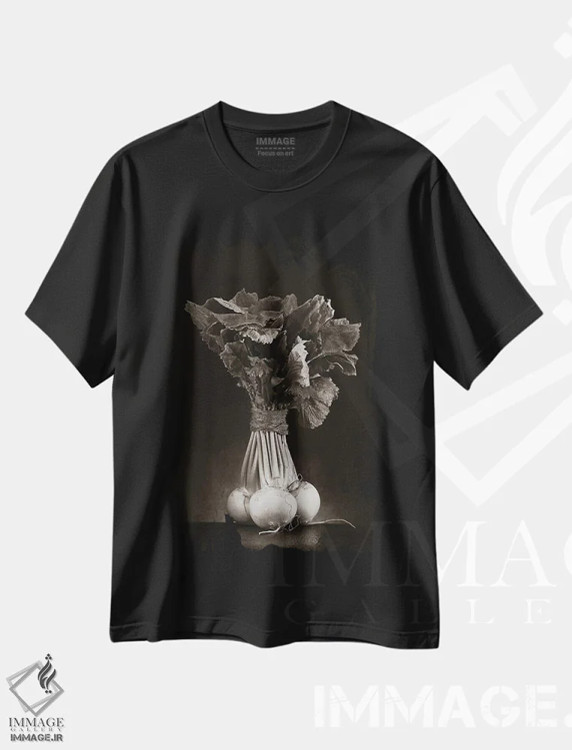 تیشرت مشکی طرح دار – تیشرت سیاه و سفید ,تربچه ایتالیایی اثر مایکل فرانک immage.ir
