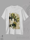 تیشرت سفید طرح دار – تیشرت هنری گیاه نگار ,گل خربق LXXIII اثر مایکل فرانک immage.ir