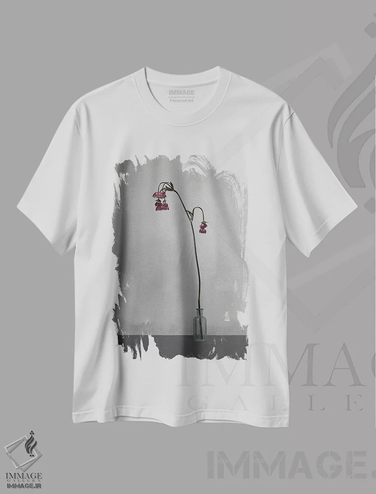 تیشرت سفید طرح دار – تیشرت هنری ,سفید XVIII اثر مایکل فرانک immage.ir