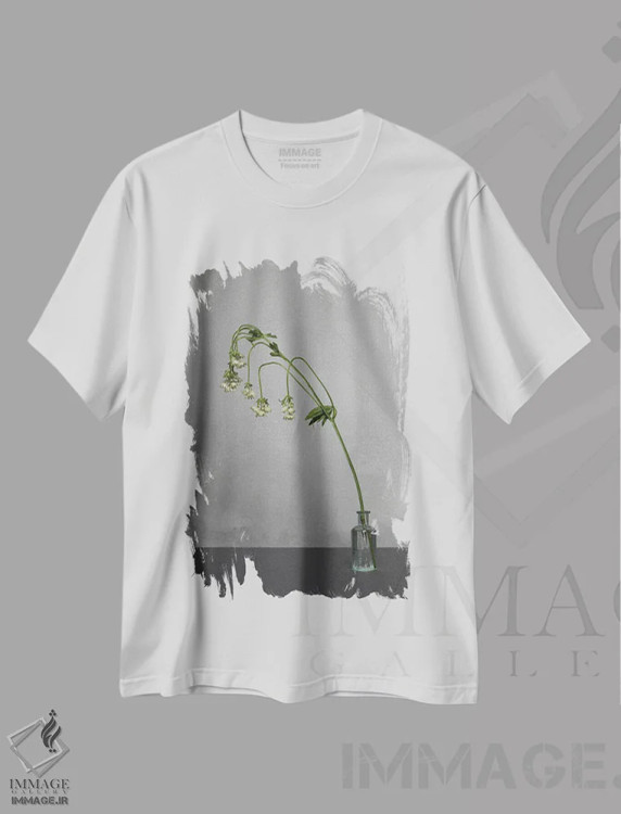 تیشرت سفید طرح دار – تیشرت هنری ,سفید XIX اثر مایکل فرانک immage.ir