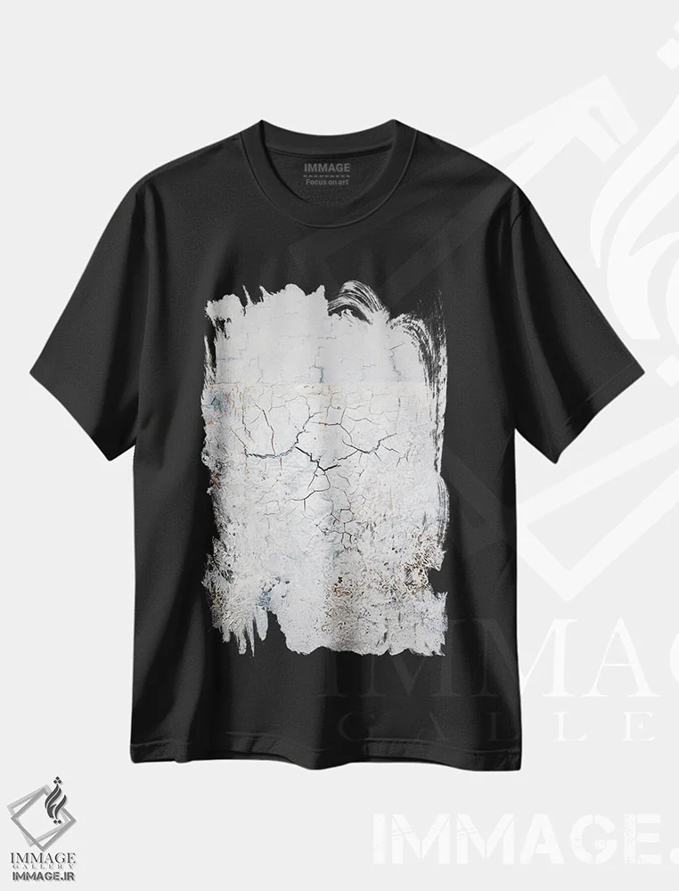 تیشرت مشکی طرح دار – تیشرت انتزاعی ,ترک ها اثر مارتینا هارتوش فروشگاه ایماژ
