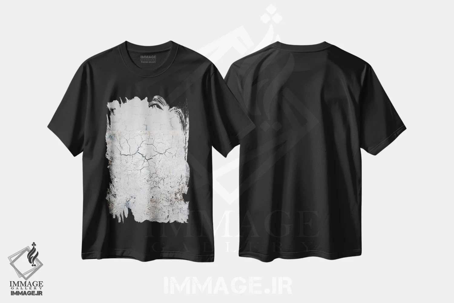 تیشرت مشکی طرح دار – تیشرت انتزاعی ,ترک ها اثر مارتینا هارتوش فروشگاه ایماژ